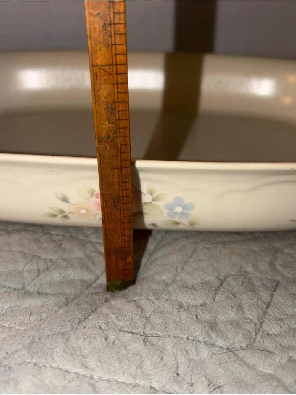 Vintage Pfaltzgraff Tea Rose Rectangular 2 Quart Baker 14